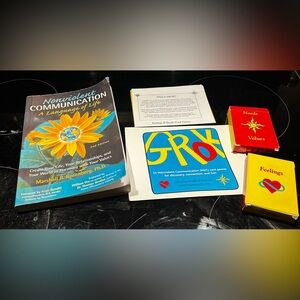 Nonviolent Communication Book by Marshall B. Rosenberg and Grok Empathy Set